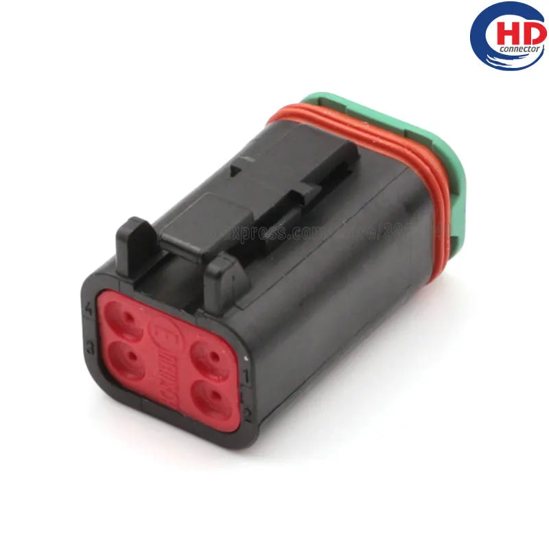 4pin auto waterproof electric plastic wire harness connector DT06-4S-CE06