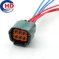 6 Pin Auto waterproof connector Car Throttle Wire Harness Original plug 6189-0766  For Nissan TEANA X-TRAIL