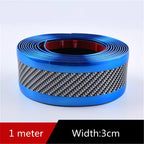 Car Stickers Anti Scratch Door Sill Protector Rubber Strip Carbon Fiber Threshold Protection Bumper Film Styling  Accessories