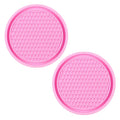 New Bling Rhinestone Cup Holder Drink Pad Interior Decoration Cute Anti-slip Round Durable Mat Coaster Heat Resi Car Accessories