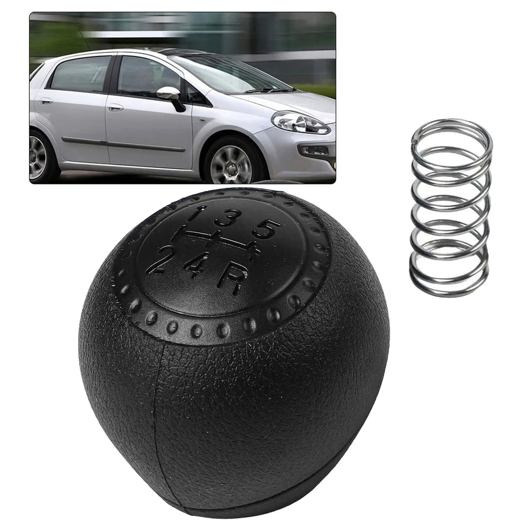 1 Pcs 5 Speed Gear Knob With Return Spring For Fiat For Punto 188 1999-2012 Black Gear Shift Knob Easy Install Car Accessories