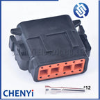 12 Pin bender seat waterproof connector PCB board plug DTM13-12PA-R008 DTM13-12PB-R008 DTM06-12SA DTM06-12SB For Deutch