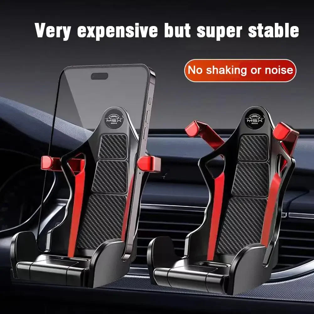 Racing Seat Car Mobile Phone Holder Stable And Shock-Resistant Car Navigation Bracket For Universal Accessories Tools