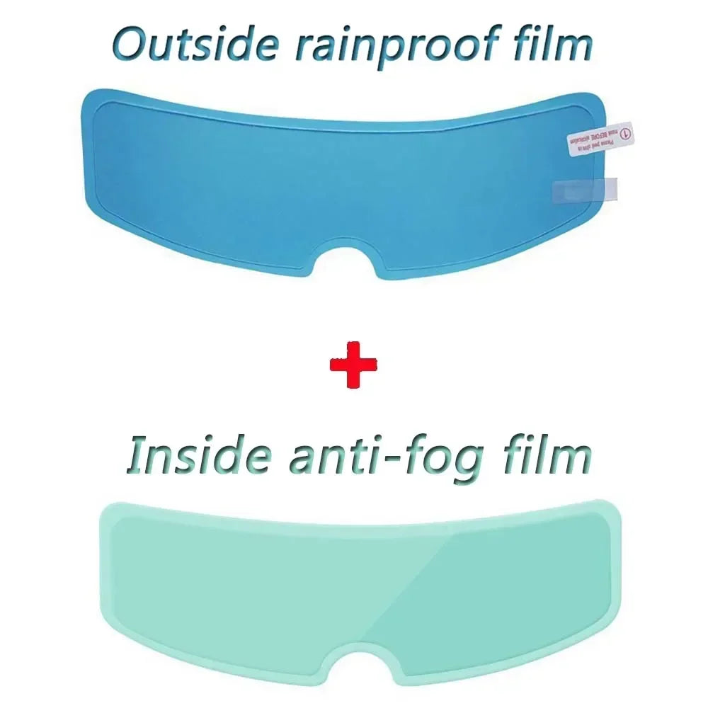 Universal Motorcycle Helmet Clear Patch Film Anti-Fog Anti-Rain Film Nano Coating Sticker Motorbike Helmet Tools Accessories New