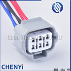 6 Pin Accelerator Pedal Light Lamp plug Air conditioner compressor plug 6189-0323 6188-0175 90980-11663 90980-11194 for Toyota