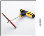 Tire Repair Tool Kit with Rubber Strips Tubeless Tyre Puncture Studding Plug Set Motorcycle Bike Truck Repair Accessories Amagi