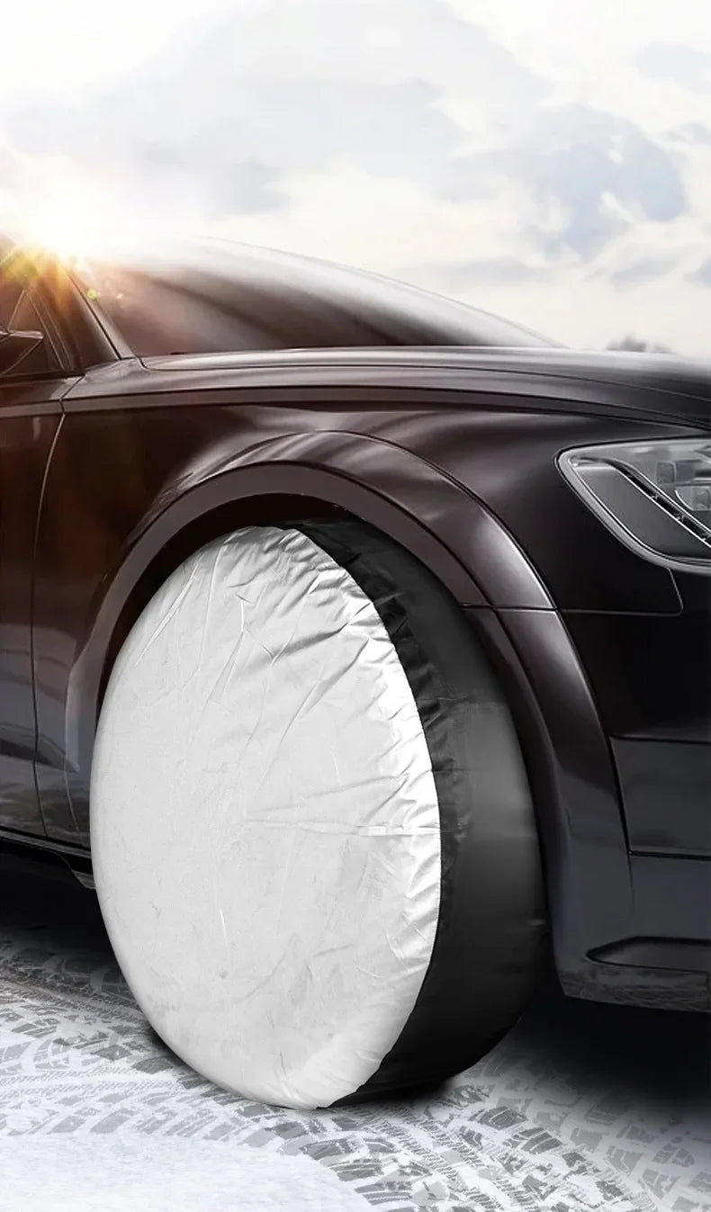 Spare Tire Cover Auto Vehicle Wheel Protector 13-19/19-23inch Case Polyester Car Tyre Storage Bags Cars Wheel Protection Amagi