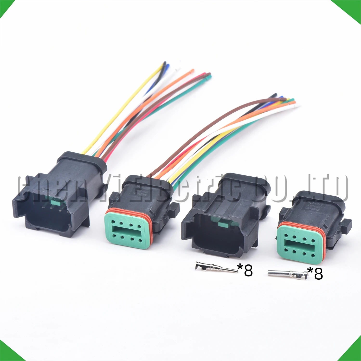 8 Pin Automotive Connectors Wire harness Plug For Deutsch DT06-8S DT04-8P DT06-8S-E005 ...