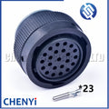 23 Pin male or female auto waterproof connector plug With Pins HDP26-24-23SE HDP24-24-23PE For Deutsch HDP series