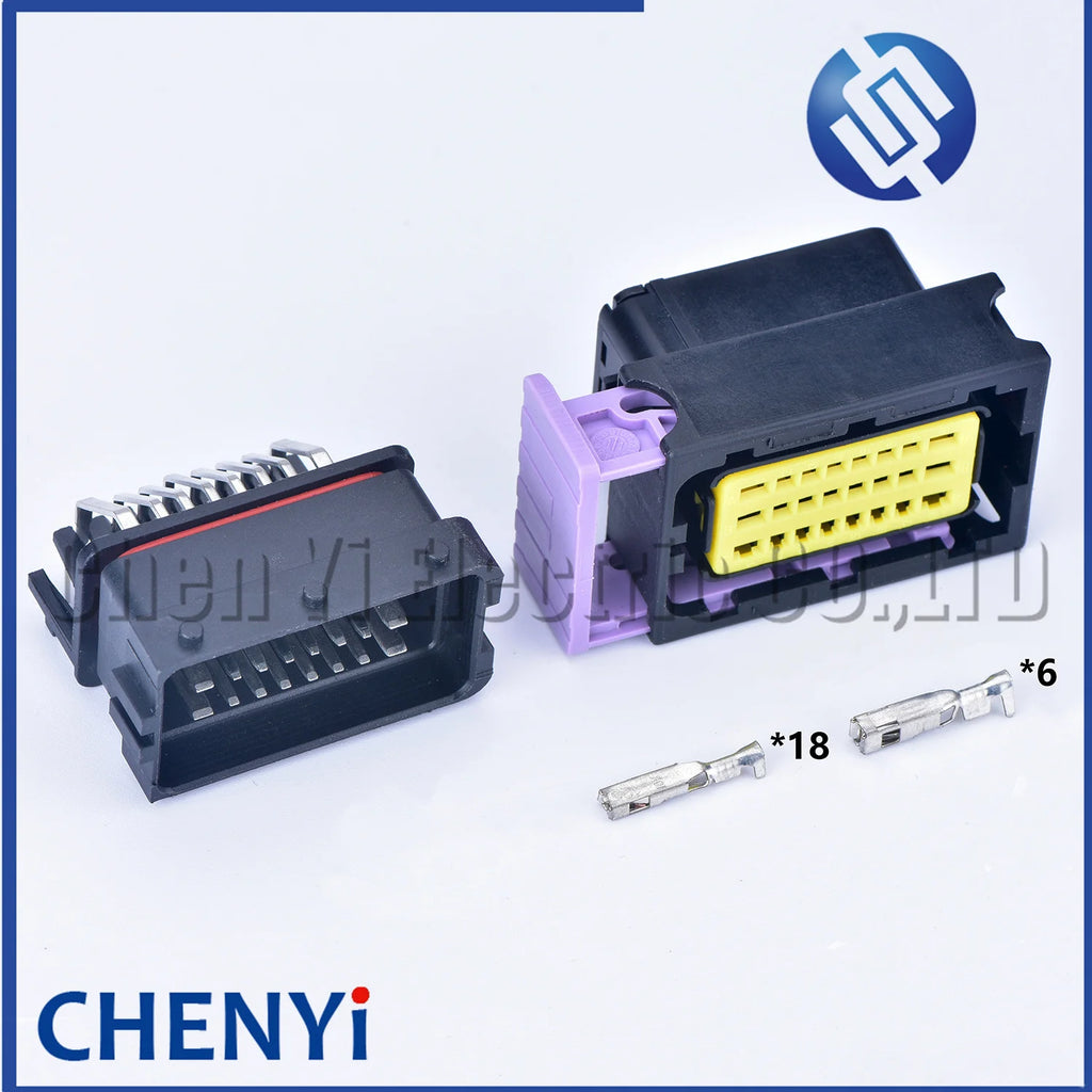 24Pin/48Pin ECU shell Aluminum PCB Box with auto connector plug car on-board controller panel circuit board connectors with Pin