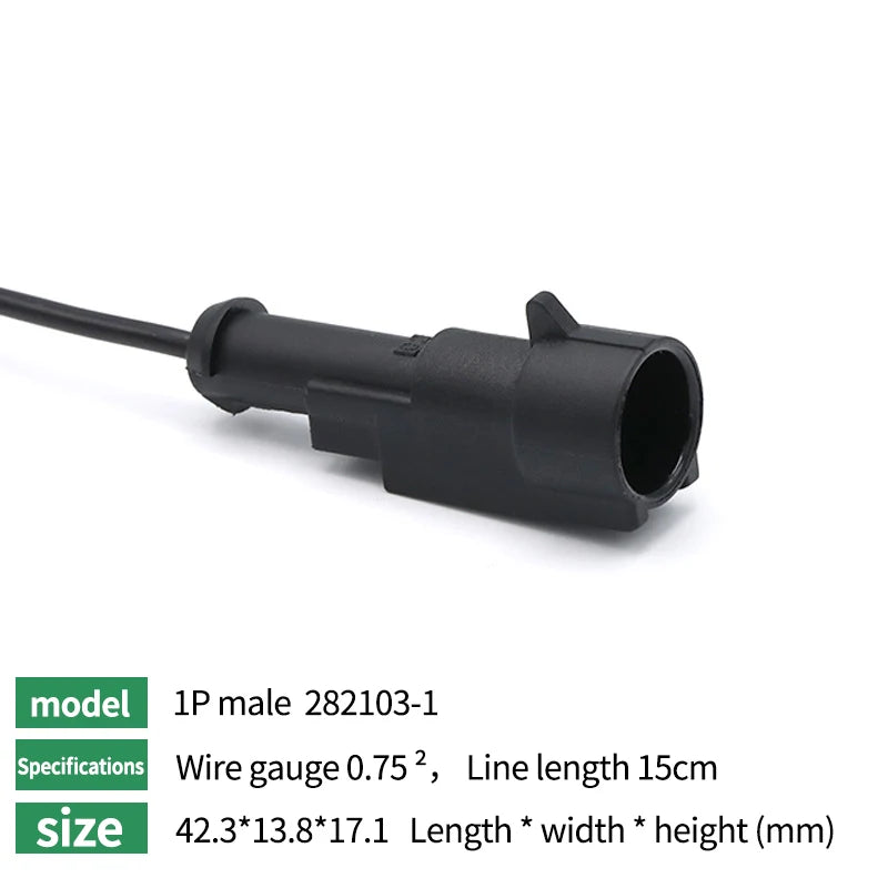 5/20/100Sets AMP Type 1.5 Series Automotive Waterproof Connector Plug Socket HID Male&Female 15CM Wire Harness 1P/2P/3P/4P/5P/6P