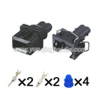 2PIN 106462-1 12084126 Waterproof 3.5mm Series EV1 Fuel Injector Nozzle Male Female Connectors Plug Socket Housing For VAG