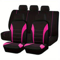Auto Parts Car Seat Cover Polyester Fabric 5 Piece Set Four Season Universal Airbag Safe Truck Van Front/Rear Cushion amagi