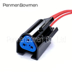 1 Set 3 Pin Auto Triangle Rubber Shell Sheath Electrical Cable Connectors Waterproof Female Wire Harness Plug 7-1437710-9