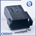 Black 12 Pin Male Female Automotive Waterproof Connector Sealed Plug DT06-12SB DT04-12PB With Pins For Deutsch DT Series
