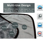 Car Wash Towel 1200gsm Microfiber Double-Sided Ultra Absorbent Car Wash Cloth Cleaning Drying Towel Washing Accessories Amagi