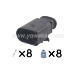 8Pin Connector Waterproof 1.5mm Male Female Connector Automobile Wiring Harness Cable Socket for VW Audi 1J0973814 1J0973714