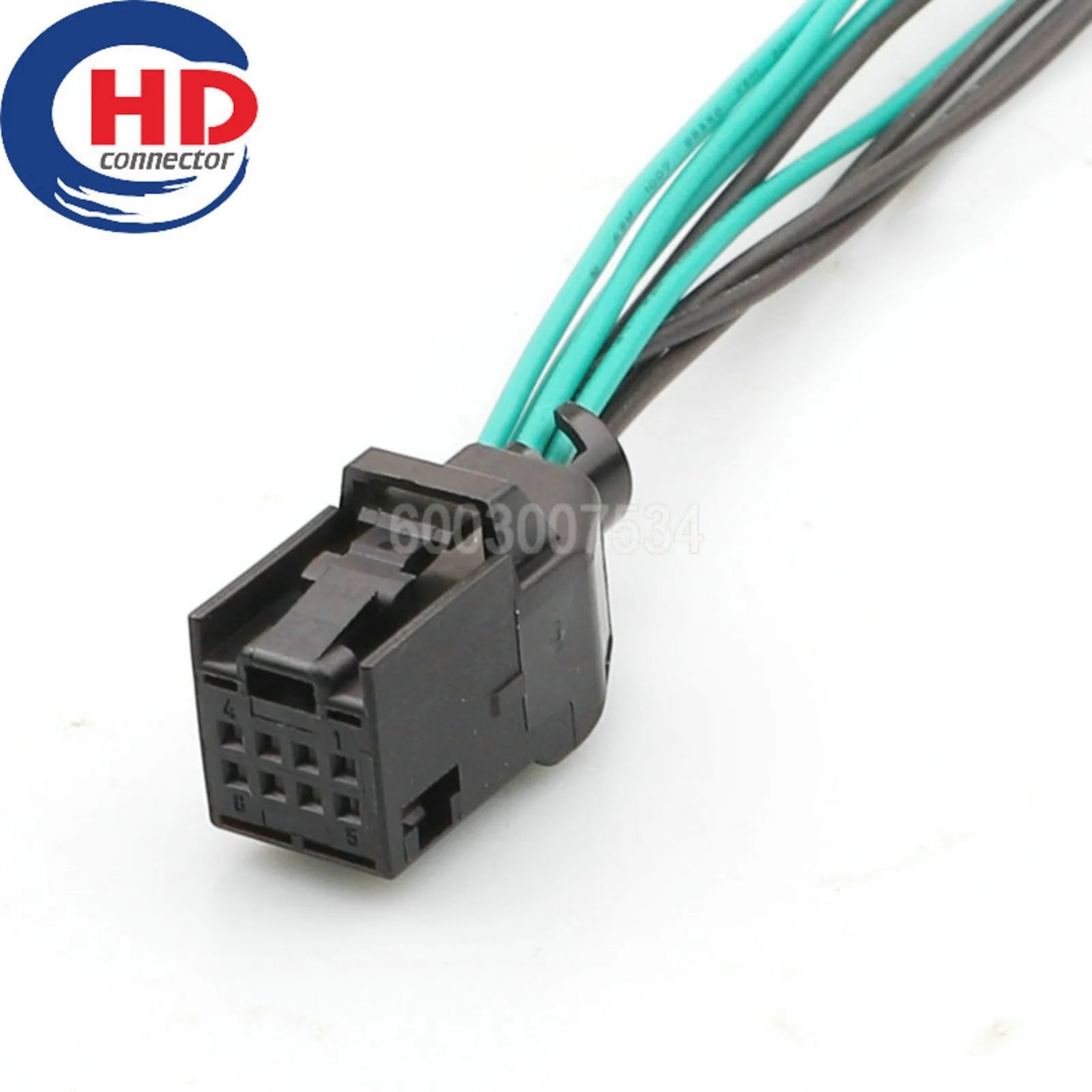 8 Pin Connector Unsealed 0.6mm Series Female Connector Cable Plug Motorcycle Electrical Harnesses Wiring Harness 1-1418790-1
