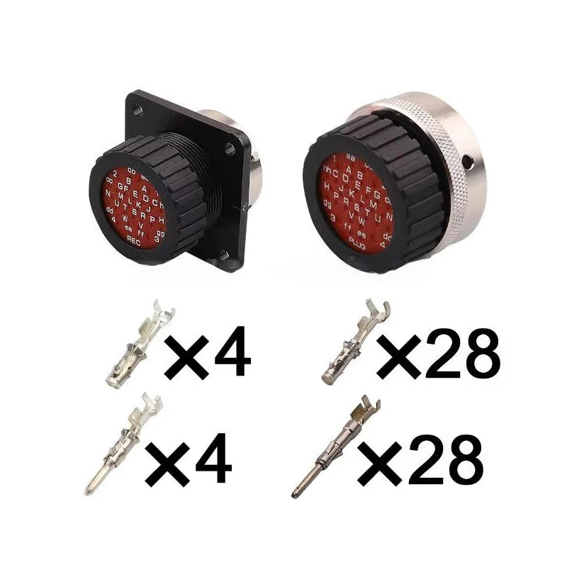 The 192900-0072 32-pin plug is suitable for the circular aviation plug socket male and female connector 192900-0055