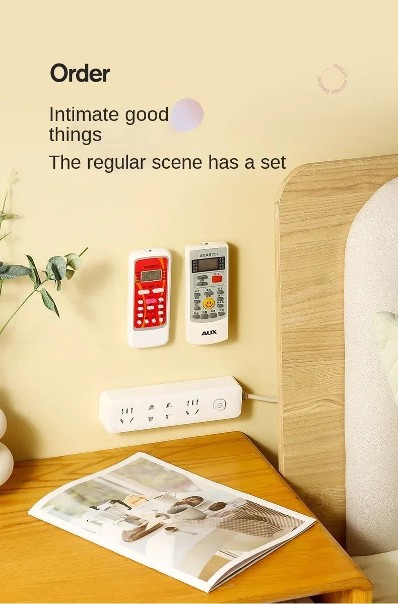 Magnet Remote Control Holder Magnetic Hooks Wall Mount Strong Invisible Holder Keys Fridge Sticker Storage Hooks Home Organizer