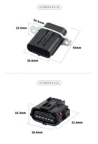 DJ7062YA-0.6-10/21 Car electric air conditioning pump 6-hole plug connector reverse probe connector