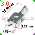 20 Pcs 3.0 mm Male or Female wire Crimp Pins For 650Y-2A 650Y-2B Sheath Automotive Conn...