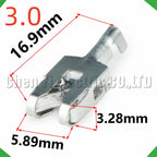 20 Pcs 3.0 mm Male or Female wire Crimp Pins For 650Y-2A 650Y-2B Sheath Automotive Conn...