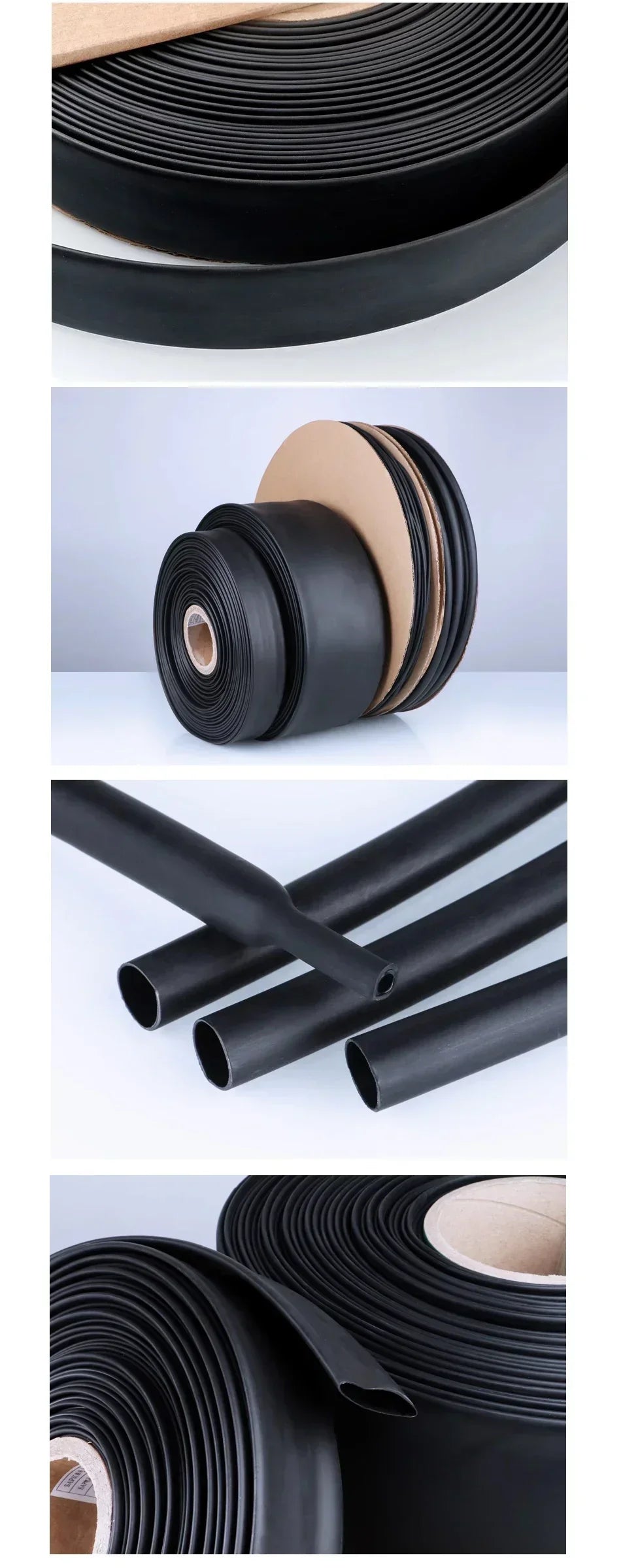 10/50/100/200M 3:1 Heat Shrink Tube With Glue Thermoretractile Heat Shrinkable Tubing Dual Wall Heat Shrink Tubing 2.4MM-25.4MM