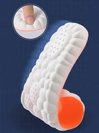 1/2 Pairs 4D Cloud Technologyt High Elasticity Sports Deodorant Insoles for Shoes PU Sole Breathe for Feet Men Running Insole