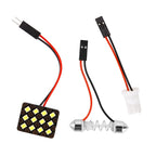 T10 5050 3030 LED Interior Panel Car White Light Reading Lamp Universal Car Trunk Roof Dome Bulb 48 24 12 SMD Lights 12V