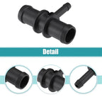 Car Engine Coolant Hose Connector For BMW For MINI Cooper S R53 17127518614 Black Car Uto 3 Way Tee Heater Water Hose