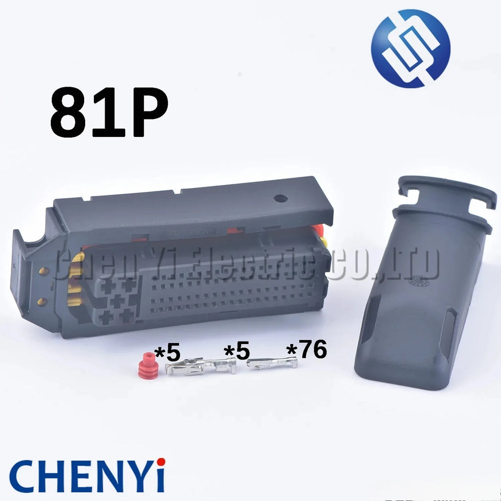 81 Pin Waterproof ECU Automotive Connector 1813712-6 Car Electrical PCB Socket Female Plug 9-368290-1 For Hyundai Elantra