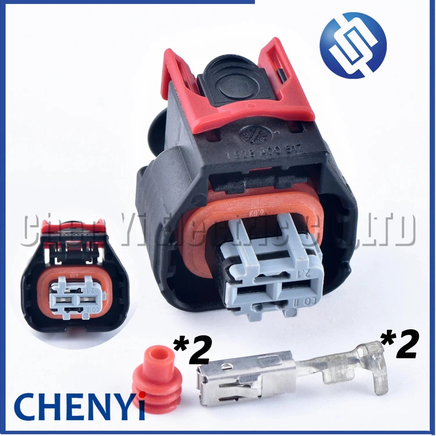 2 Pin Automotive connector Fuel injector plug brake pump motor plug 1928405522 1928A00517 1 928 A00 517 For Buick Opel