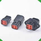 4-Pin Wire Harness Harness Automotive Waterproof Connector harness Black DTP06-4S DTP04-4P