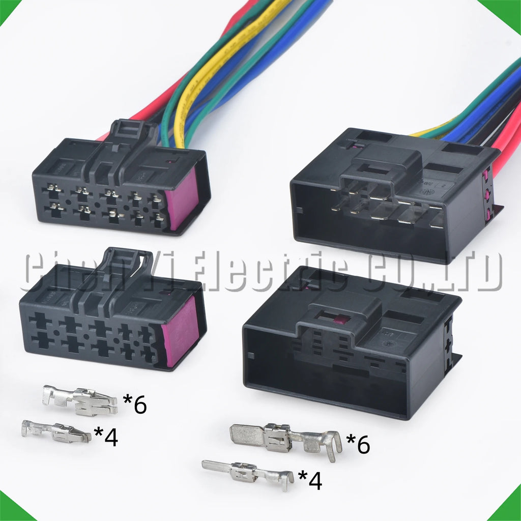 10-pin auto connector automotive connectors electric heating harness 8e0972710 7l097276