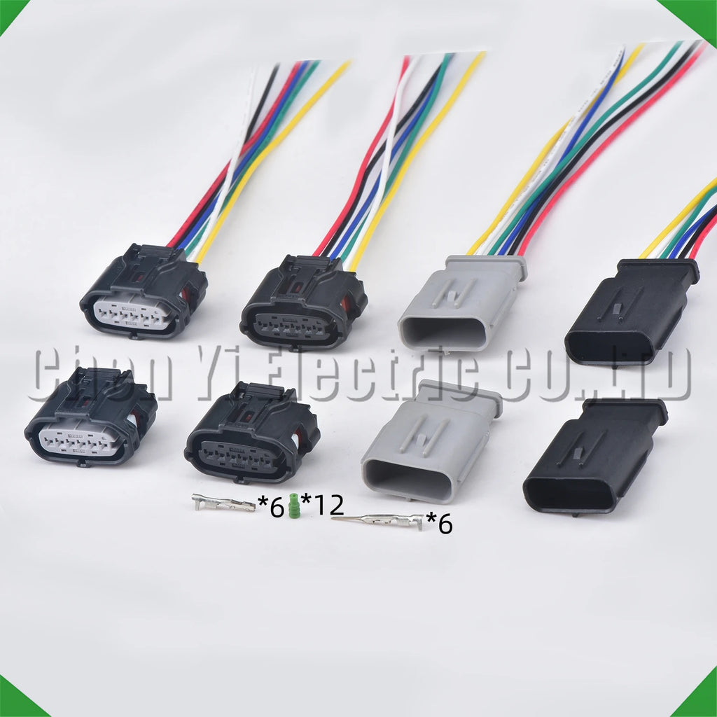 6-pin auto connector connector connectors front bumper reverse radar toyota