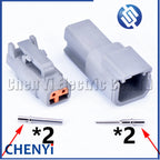 DTM connectors For Deutsch DTM06-2S 3S 4S 6S 8S/DTM04-2P 3P 4P 6P 8P 12P Male Female Waterproof Connector Automotive Sealed Plug