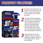 5PC Coating Renewal Agent 3 In 1 Ceramic Car Coating Spray Plastic Parts Refurbish Agent Fast-Acting Spray Waterless Wash amagi