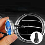 Luminous Quartz Analog Car Dashboard Clock - Stick-On, Decorative, Time-Telling, Easy-to-Read, Night-Vision Compact Amagi