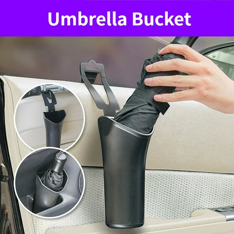 Umbrella Stand Car Umbrella Storage Box Multi-functional Space Saving Car Sun Umbrella Stand Amagi