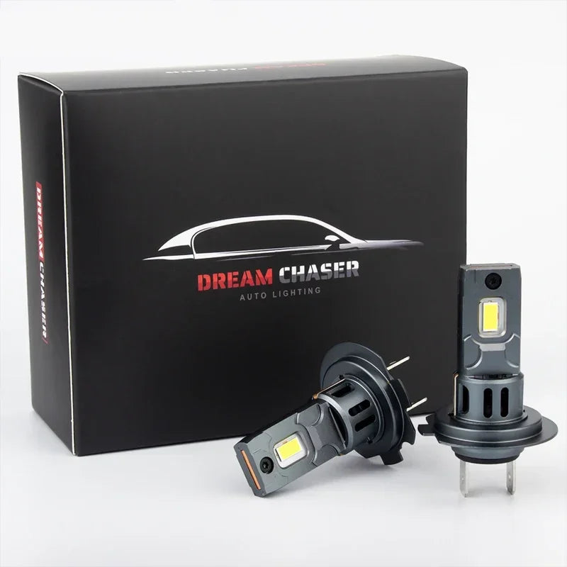 High Power H7 LED Headlight 1:1 Mini Size Headlamp 20000LM 6000K Lamps Super Bright Plug and Play Car Headlight Bulbs Amagi