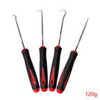 4Pcs Car Auto Vehicle Oil Seal Screwdrivers Set O-Ring Seal Gasket Puller Remover Pick Hooks Durable Tools