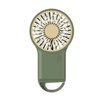 Creative Mini Handheld Small Fan USB Charging Portable 3 Speed High Wind Desktop Office Travel Pocket Fan Hangable Buckle Amagi