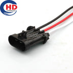 3 Pin Connector  Waterproof  Series   Male Female Connector Cable Plug Motorcycle Electrical Harnesses Wiring Harness 12124686