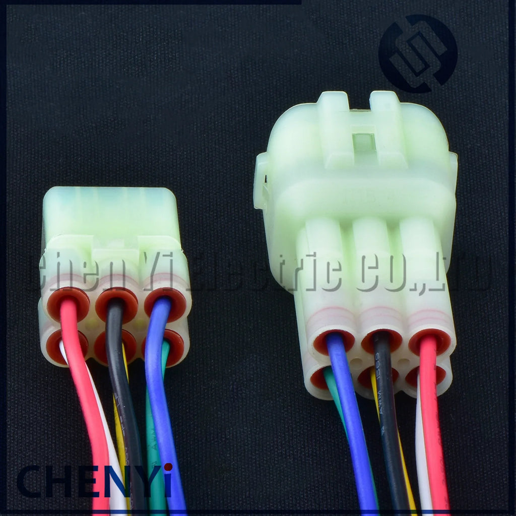 6 Pin Automotive Motorcycle waterproof Oxygen Sensor connector ignition switch Wire harness plug 6187-6801 6180-6181 90980-10478