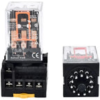 MK2P-I MK3P-I Intermediate Relay, 8/11 Pin Electromagnetic Power Relay with Copper Coil and Silver Contact AC220V DC24V