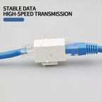 Tool-Free Keystone Jack CAT5E/CAT6/CAT6A RJ45 Ethernet Wall Plate - U/UTP Network Module Adapter for Home/Office/Data Center