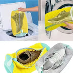 1-2PCS Wash Shoes Bag Padded Net Laundry Shoes Protector Fluffy Fibers Polyester Washing Shoes Machine Laundry Bag Drying Amagi