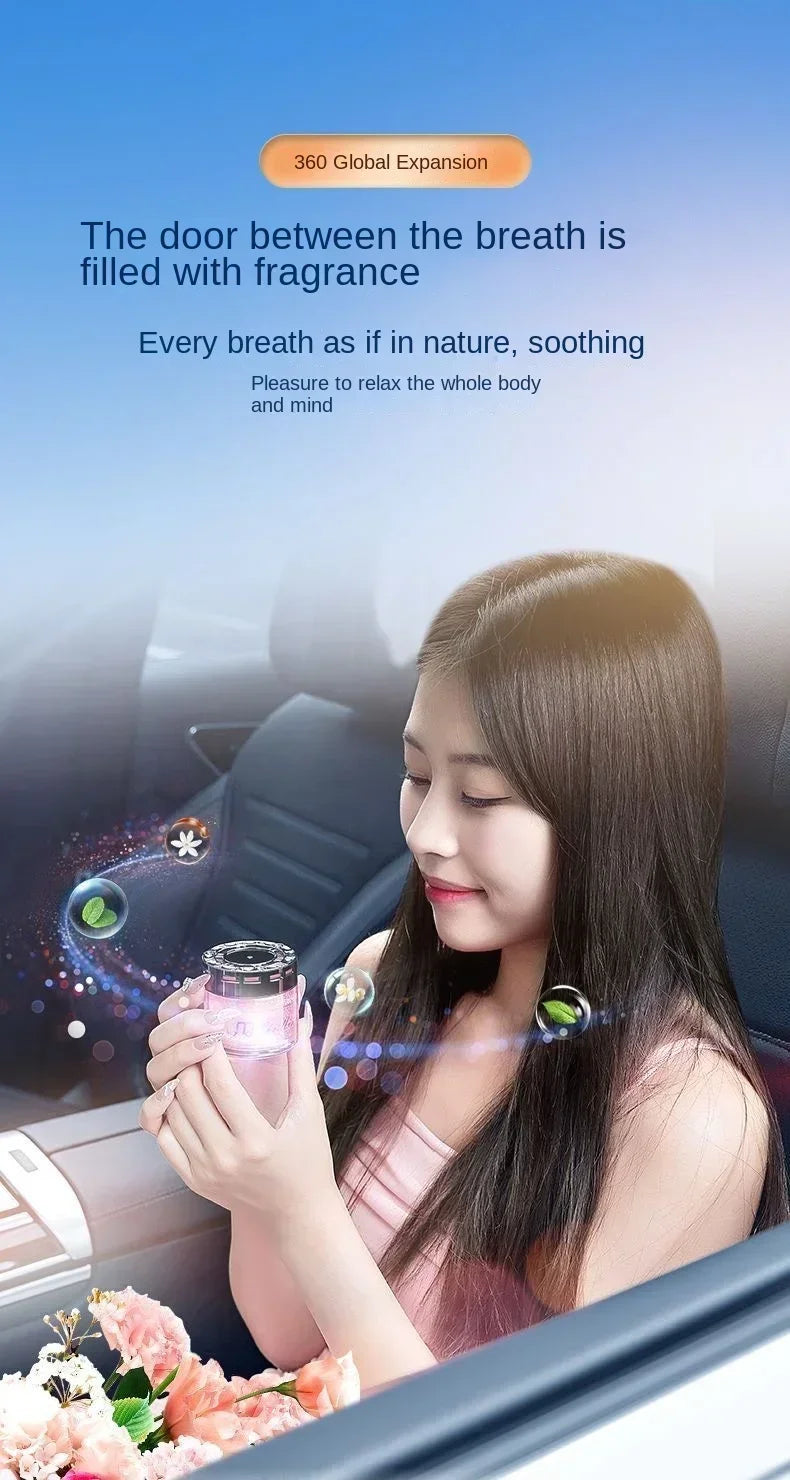Flowing Sand Solid Fragrance Car Aromatherapy High End Car Logo Car Aromatherapy Seat Decoration Air Freshener Amagi