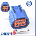 6 Pin/way  blue female 2.2mm series Automotive waterproof connector wiring harness cable plug 6189-7762 For Nissan